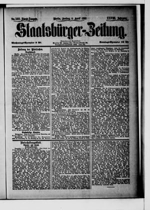 Staatsbürger-Zeitung on Apr 8, 1892