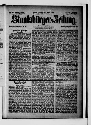 Staatsbürger-Zeitung on Apr 19, 1892