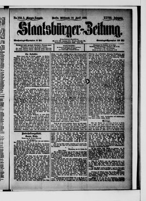 Staatsbürger-Zeitung on Apr 20, 1892