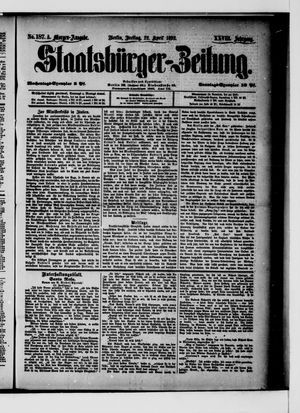 Staatsbürger-Zeitung vom 22.04.1892