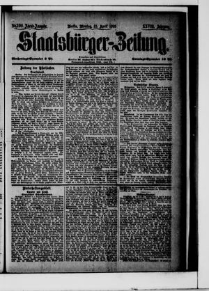 Staatsbürger-Zeitung vom 25.04.1892