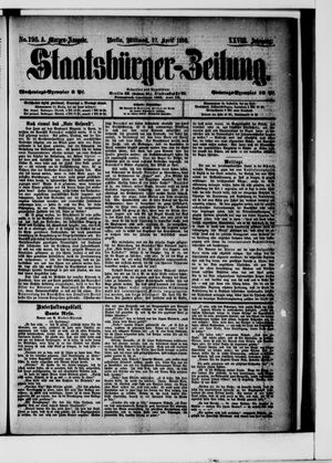 Staatsbürger-Zeitung on Apr 27, 1892