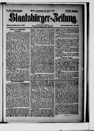 Staatsbürger-Zeitung on Apr 28, 1892