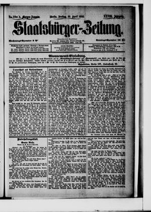 Staatsbürger-Zeitung vom 29.04.1892