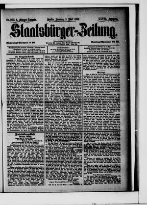 Staatsbürger-Zeitung vom 03.05.1892