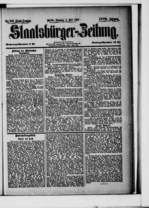 Staatsbürger-Zeitung vom 03.05.1892