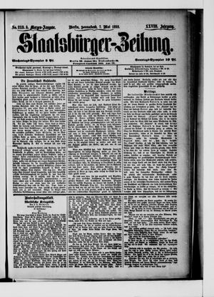 Staatsbürger-Zeitung vom 07.05.1892