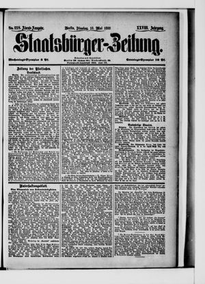 Staatsbürger-Zeitung vom 10.05.1892