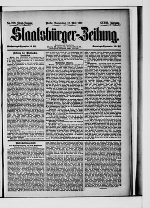 Staatsbürger-Zeitung vom 12.05.1892