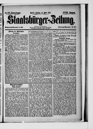 Staatsbürger-Zeitung on May 13, 1892