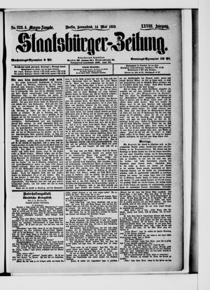 Staatsbürger-Zeitung vom 14.05.1892
