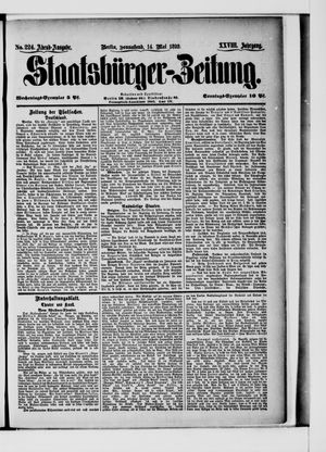 Staatsbürger-Zeitung vom 14.05.1892