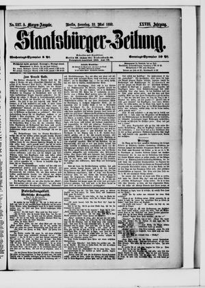 Staatsbürger-Zeitung vom 22.05.1892