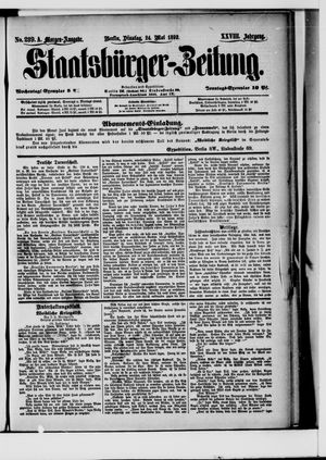 Staatsbürger-Zeitung vom 24.05.1892