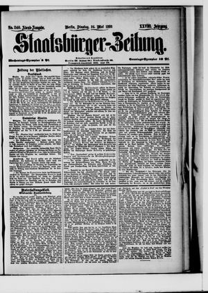 Staatsbürger-Zeitung on May 24, 1892