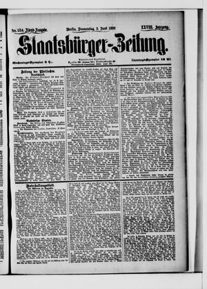 Staatsbürger-Zeitung on Jun 2, 1892
