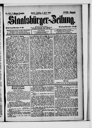 Staatsbürger-Zeitung on Jun 3, 1892
