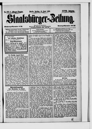 Staatsbürger-Zeitung on Jun 10, 1892