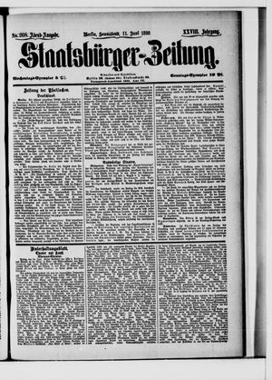 Staatsbürger-Zeitung vom 11.06.1892