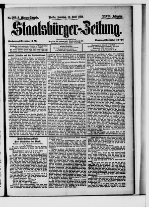 Staatsbürger-Zeitung on Jun 12, 1892