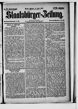 Staatsbürger-Zeitung vom 13.06.1892