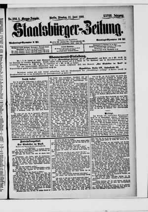 Staatsbürger-Zeitung vom 21.06.1892