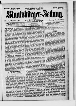 Staatsbürger-Zeitung vom 02.07.1892