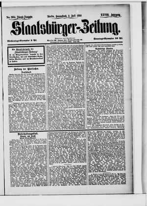 Staatsbürger-Zeitung vom 02.07.1892