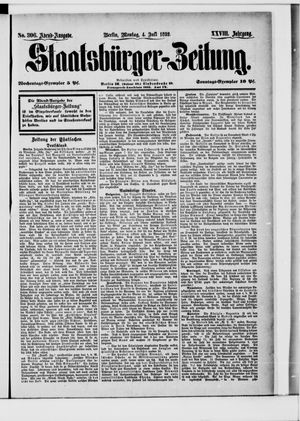 Staatsbürger-Zeitung on Jul 4, 1892