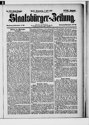 Staatsbürger-Zeitung on Jul 7, 1892