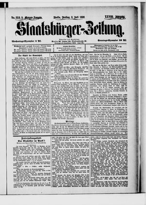Staatsbürger-Zeitung vom 08.07.1892