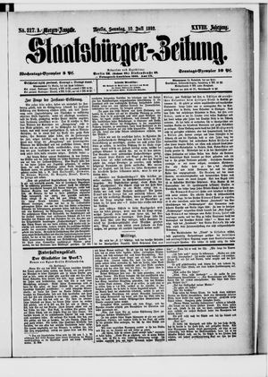 Staatsbürger-Zeitung vom 10.07.1892