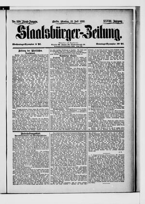 Staatsbürger-Zeitung on Jul 18, 1892