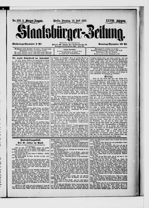 Staatsbürger-Zeitung vom 19.07.1892