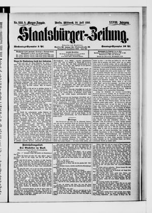 Staatsbürger-Zeitung vom 20.07.1892