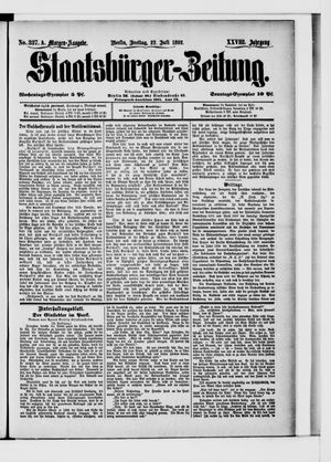 Staatsbürger-Zeitung on Jul 22, 1892