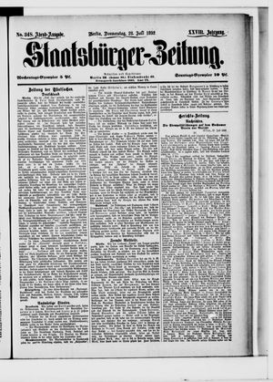 Staatsbürger-Zeitung vom 28.07.1892