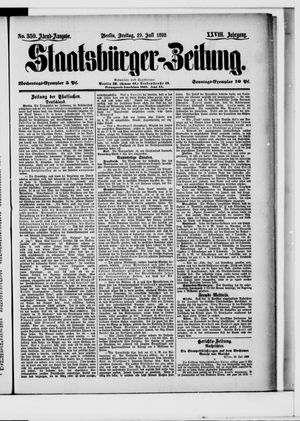 Staatsbürger-Zeitung vom 29.07.1892