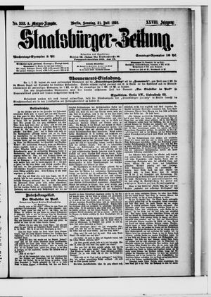 Staatsbürger-Zeitung vom 31.07.1892