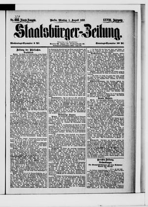 Staatsbürger-Zeitung vom 01.08.1892