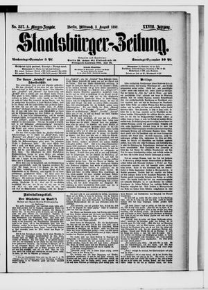 Staatsbürger-Zeitung on Aug 3, 1892