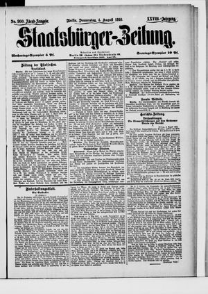 Staatsbürger-Zeitung vom 04.08.1892