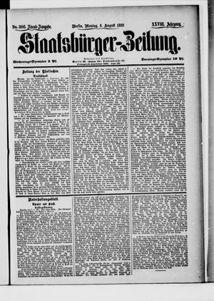 Staatsbürger-Zeitung on Aug 8, 1892