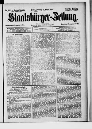 Staatsbürger-Zeitung vom 09.08.1892