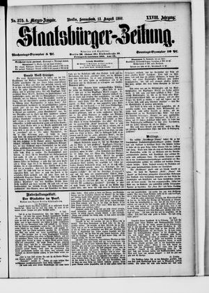 Staatsbürger-Zeitung vom 13.08.1892