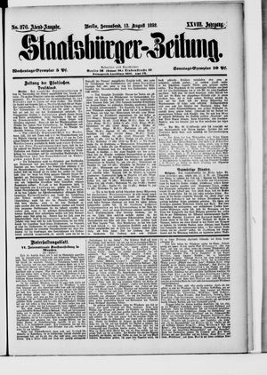 Staatsbürger-Zeitung vom 13.08.1892