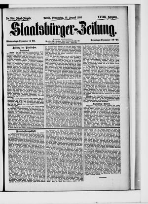 Staatsbürger-Zeitung on Aug 18, 1892