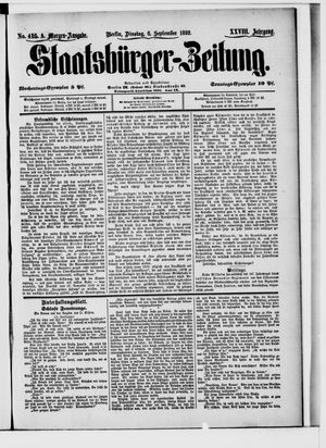 Staatsbürger-Zeitung vom 06.09.1892