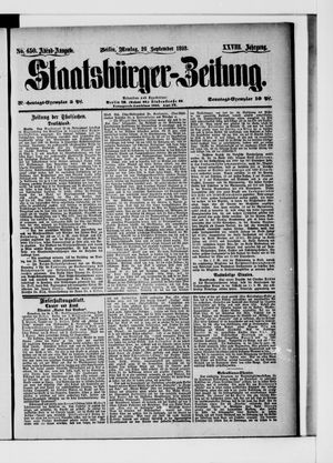 Staatsbürger-Zeitung vom 26.09.1892