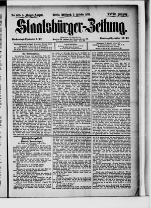 Staatsbürger-Zeitung vom 05.10.1892